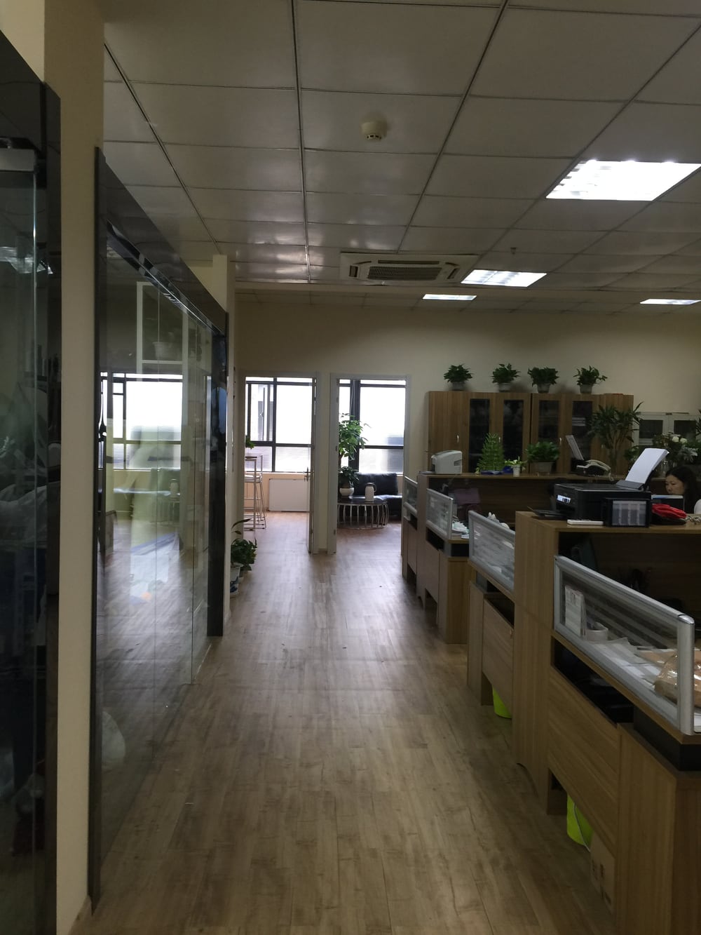 Inside the company office