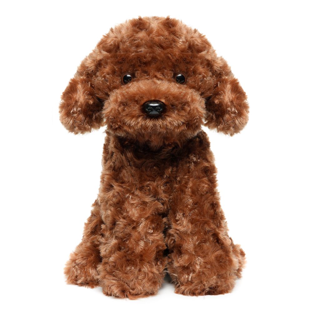 Brown Poodle Plush, Model 23163-brown