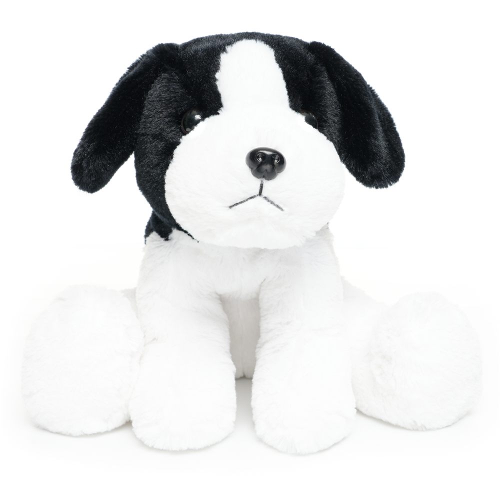 Black & White Puppy Plush, Model 23196