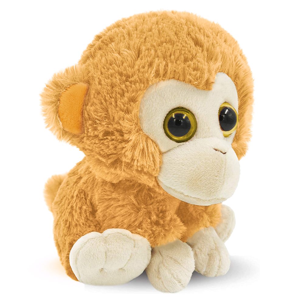 Golden Big-Eyed Monkey Plush, Model 21285-yellow