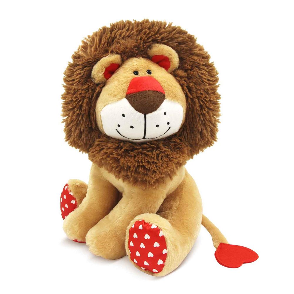 Lion with Heart Paws Plush