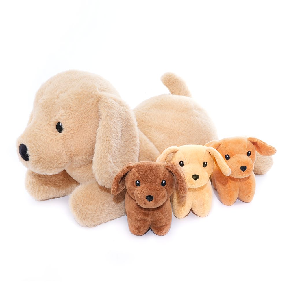 Dog & Puppies Plush, Model 23265