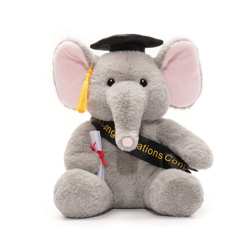 Graduation Elephant Plush, Model 23293